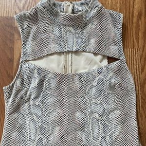 Urban outfitters snake printed crop top